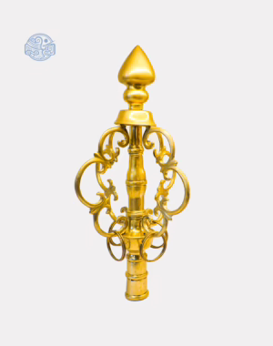 Đầu tích trượng cao 32cm đồng