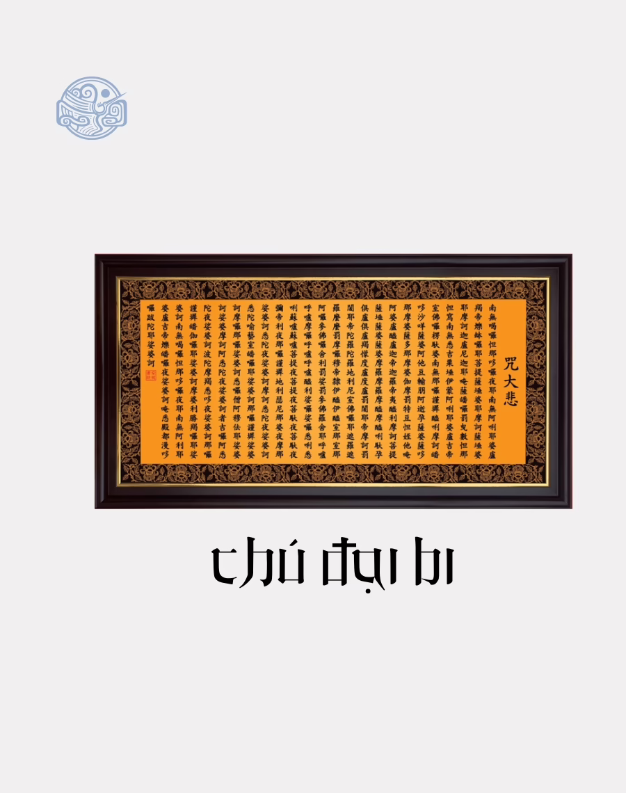 Tranh kinh chất liệu canvas đóng khung