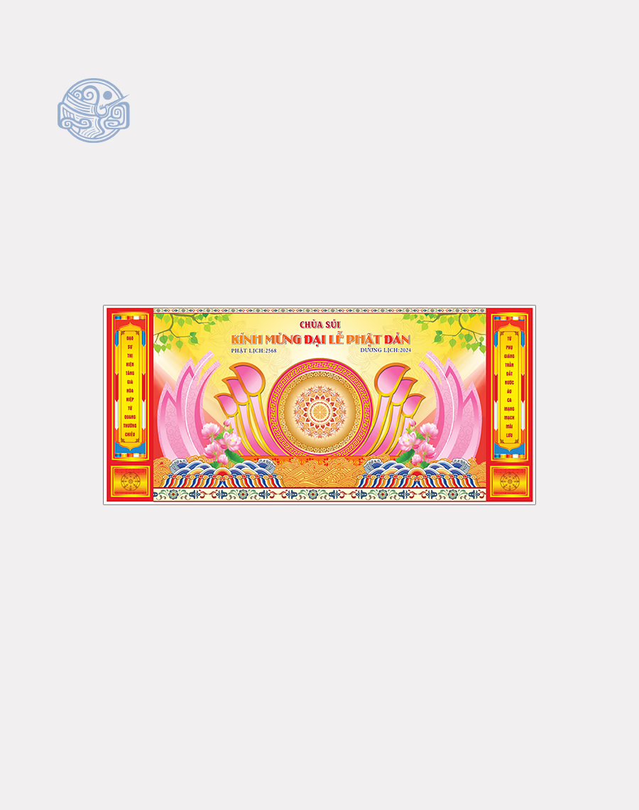 Phông nền sân khấu - Backdrop Phật Đản - Ảnh 5