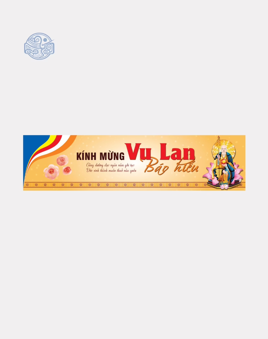 Phướn ngang thiết kế (Phật Đản, Vu Lan, tết,...) - Ảnh 7