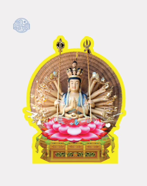 Tranh Phật bà nghìn mắt nghìn tay 60cm xốp