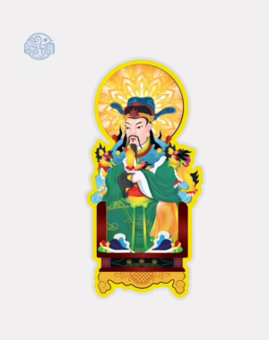 Tranh Đương Cảnh Thành Hoàng (vẽ tay) ép plastic