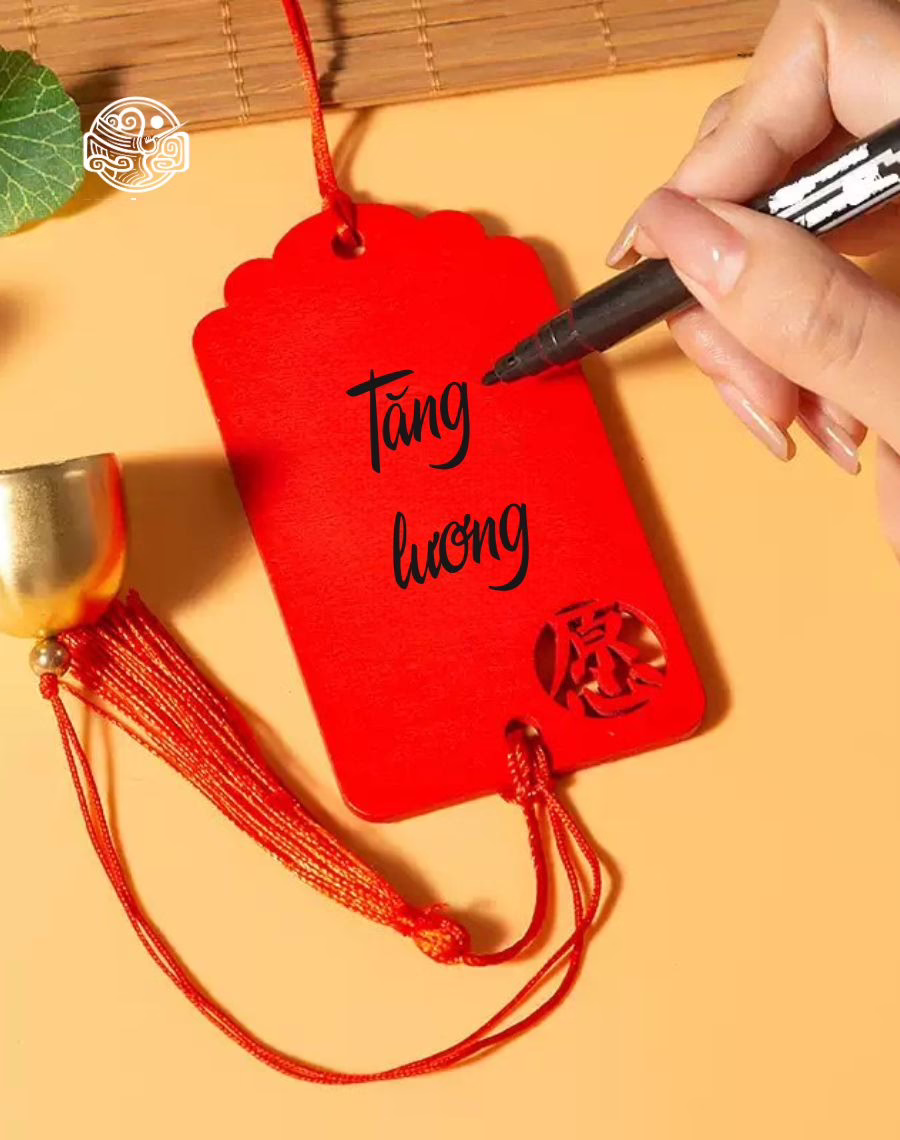 Thẻ Ghi Nguyện Ước DG25 5x10cm Gỗ - Ảnh 2
